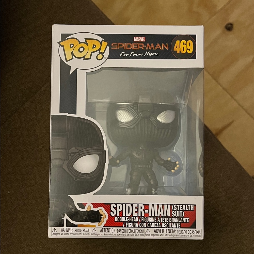 Funko Pop Marvel Spider-Man Stealth Suit Black and White